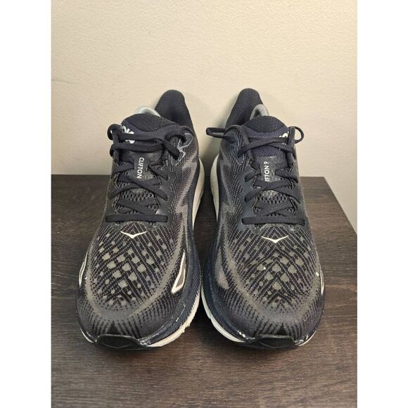 Hoka One One Mens Clifton 9 1127895 BWHT Black Running Shoes Sneakers Size 10 D main image 4